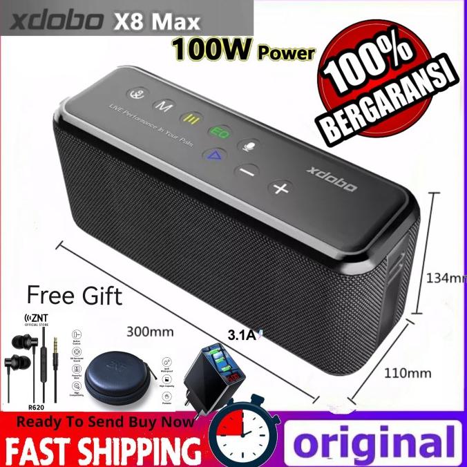 Speaker Bluetooth Wireless Xdobo X8 Max 100w Subwoofer Original