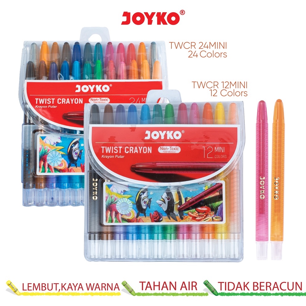 

7.7 Product HOT Krayon Putar Mini Twist Crayon Joyko TWCR