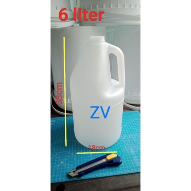 Teng / Jerigen 6 liter bekas Bentuk Bulat