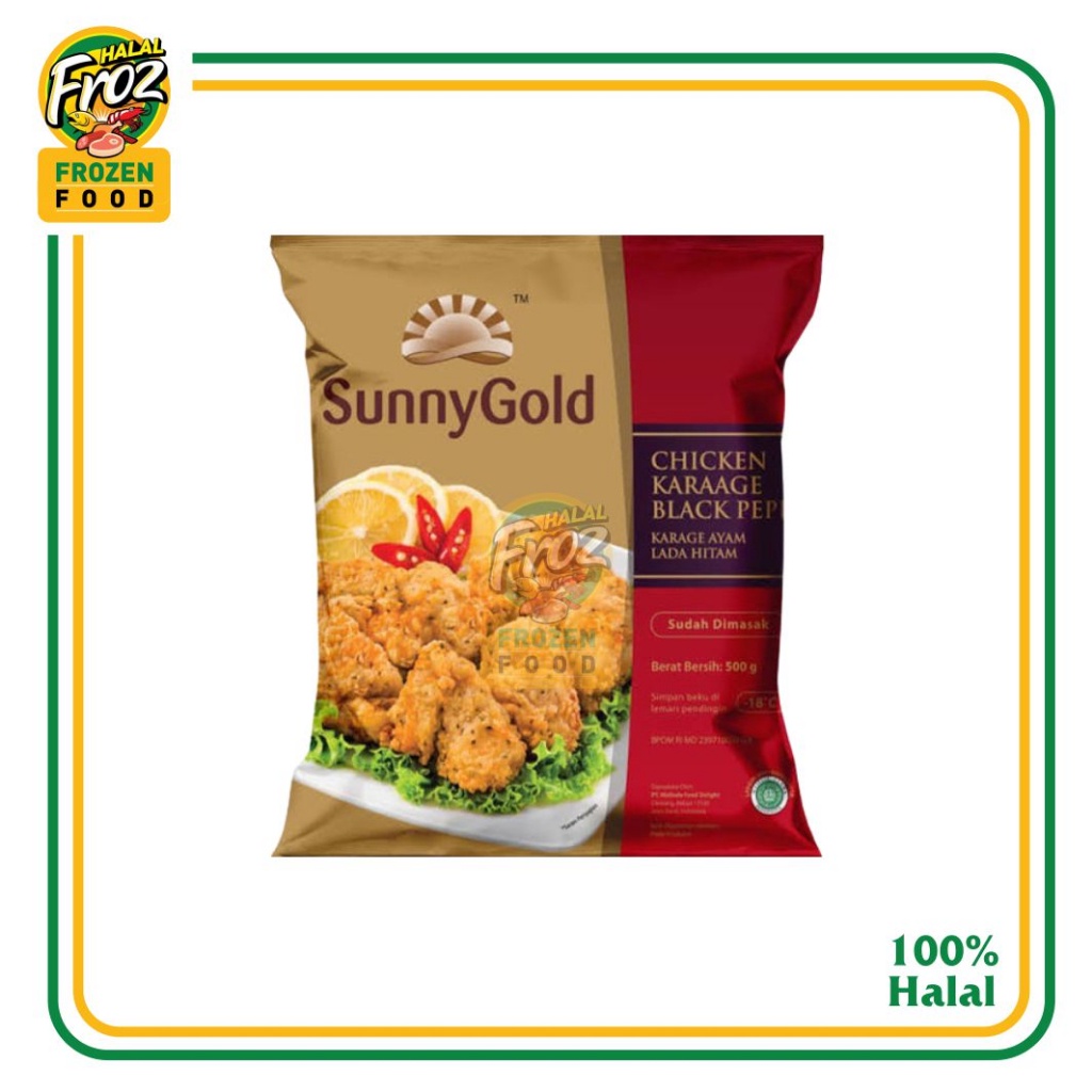

SunnyGold Chicken Karage Lada Hitam 500gr HFPRS