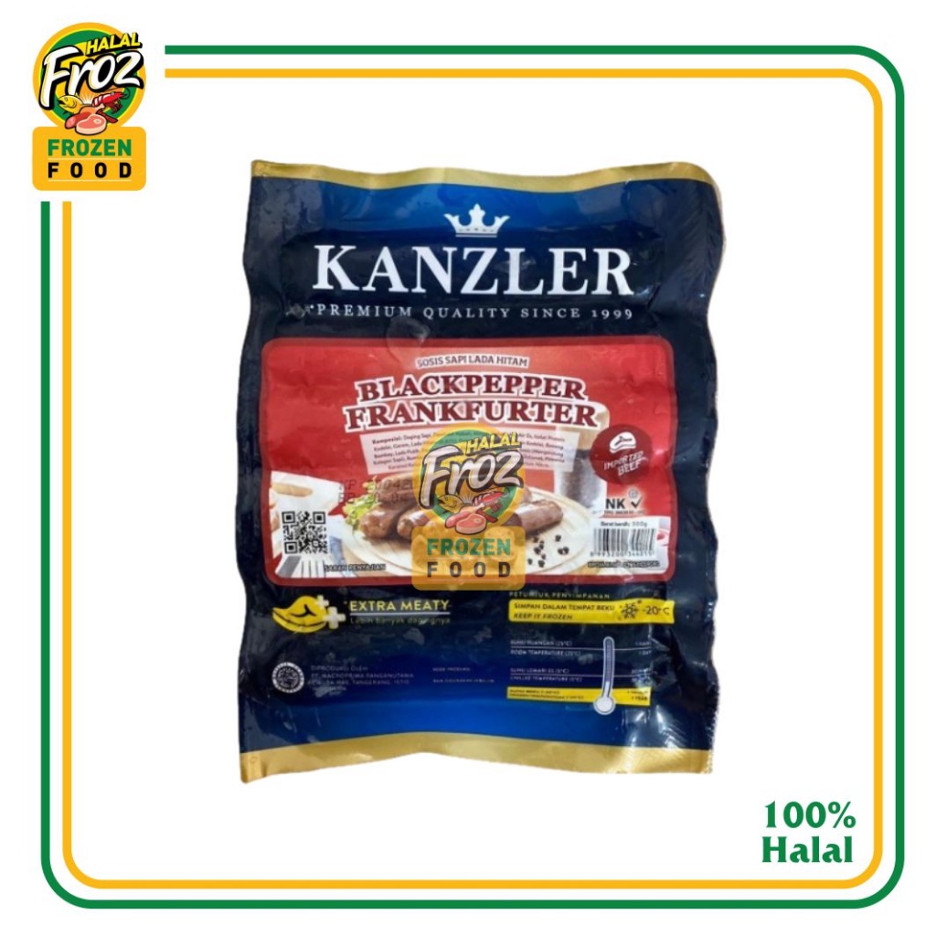 

Kanzler Black Pepper Frankfurter 300gr HFPRS