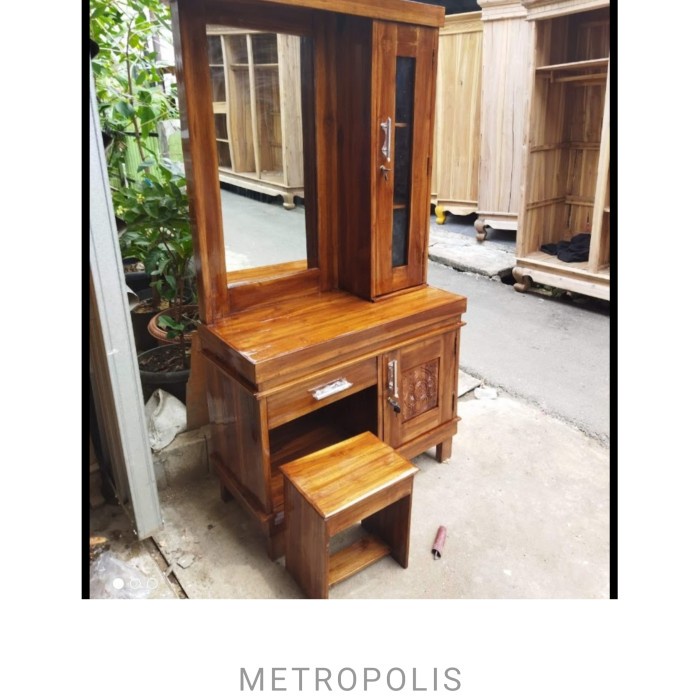 Terlaris Meja Rias Kayu Jati Asli