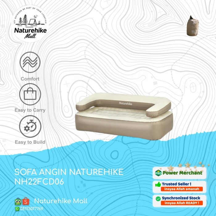 Terlaris Sofa Angin / Kursi / Bean Bag Camping Glamping Naturehike Nh22Fcd06