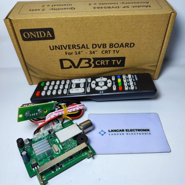 ✯Zqg Tuner Digital tv tabung / Cuner Digital Tv tabung Universal Full Set f Murah €.