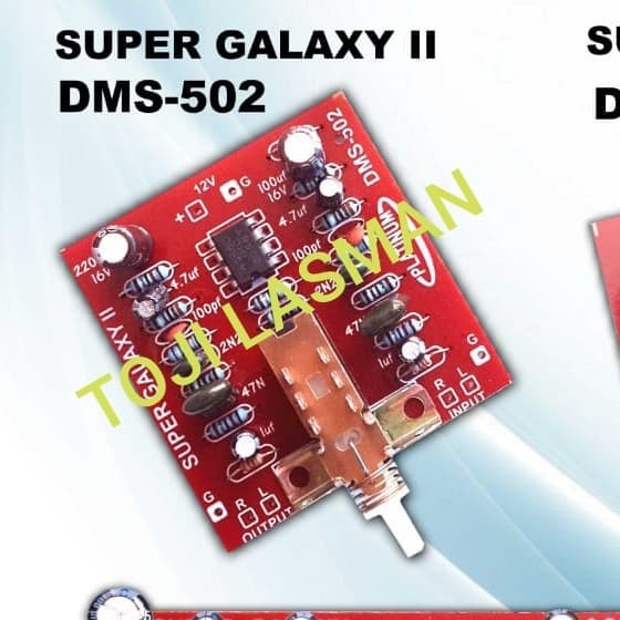 kit pcb galaxy galaxi platinum dms 502 dms502 tambah bass treble
