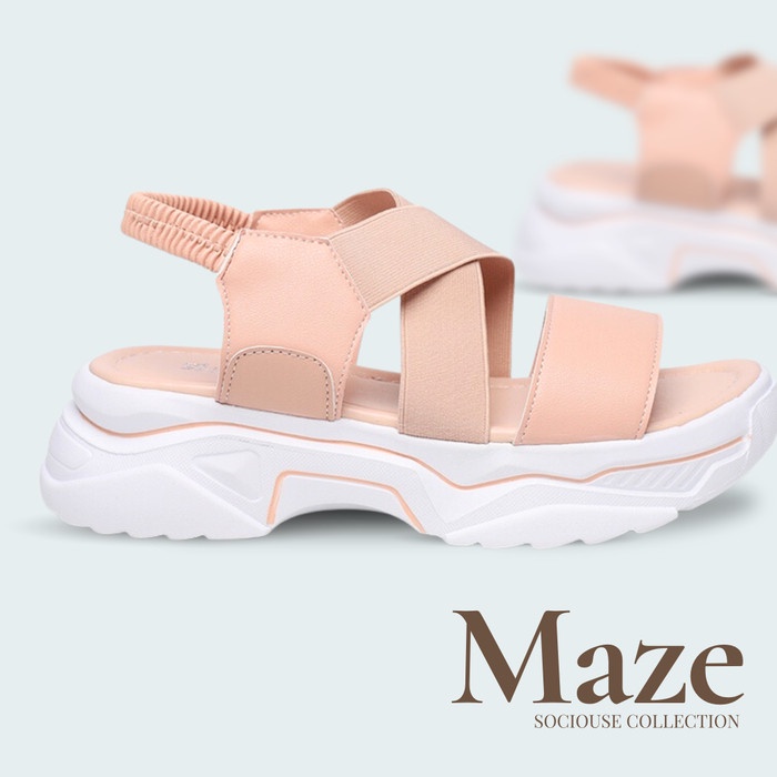 SALE Sepatu Sandal Strap Korea Fashion Sendal Wanita Import Sociouse
