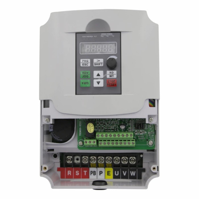 NEW SERIES VFD INVERTER 7.5KW 10HP INPUT 220V 1 PHASE OUTPUT 220V 3 PHASE ORI ORIGINAL TERBARU