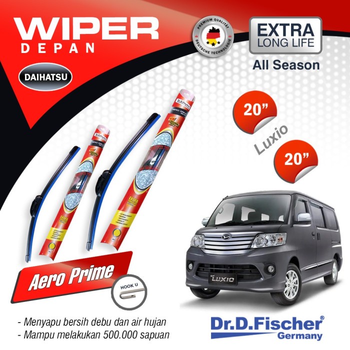 Set Wiper Luxio 20" 20" Frameless Dr.D.Fischer - Wiper Pisang Daihatsu very nice