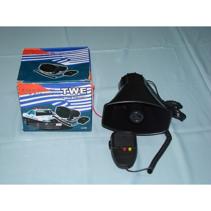 Sirine Mini 3 Suara Plus Mic Toa Ivm Iner Variasi Motor Mobil ready
