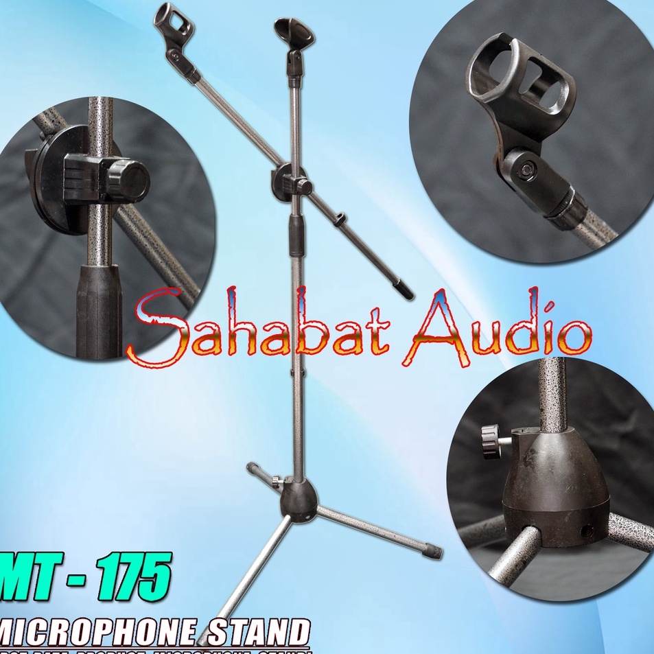 ii Stand Mic Tinggi MT 175 / Microphone Stand MT-175 / Stand Mic Lantai / Stand Mic Karaoke ✻ ➡