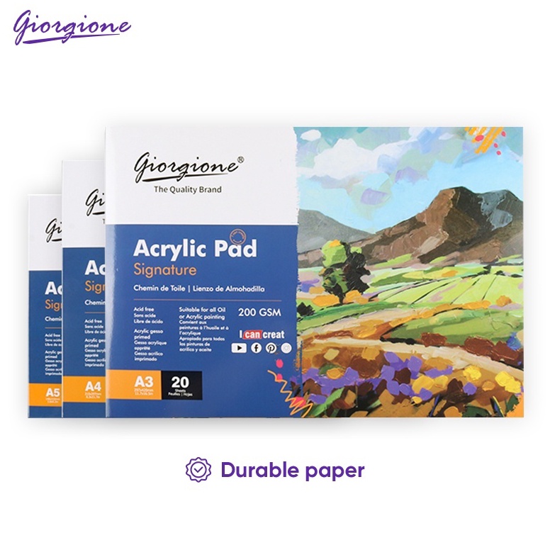 

79 Giorgione Acrylic Oil Paint Book Lukisan Minyak Akrilik A3/A4/A5 G-AC20 Bayar Di Tempat