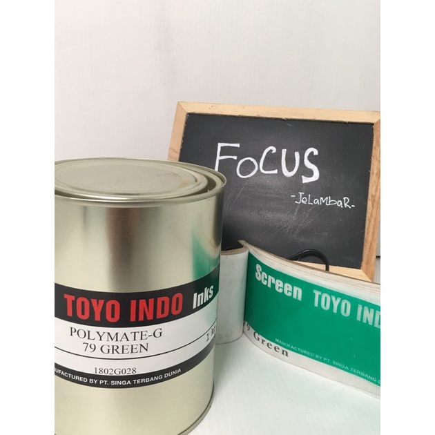 

Terlaku..!! Toyo Polymate G 79 Green. Toyo hijau. Cat sablon plastik