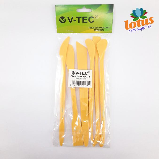 Clay Knife Plastic / Alat Ukir/ Butsir V-Tec Set