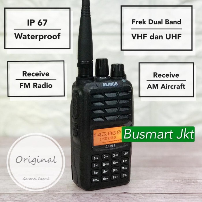 HT Alinco DJ W58 / Alinco W58 Original Garansi Resmi