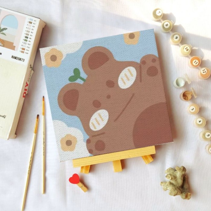 

PAINT BY NUMBERS 20x20cm [ with frame ] DIY Painting KIT