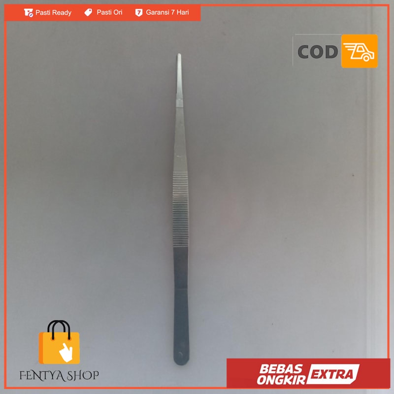 pinset lurus 25 cm stainless pinset panjang