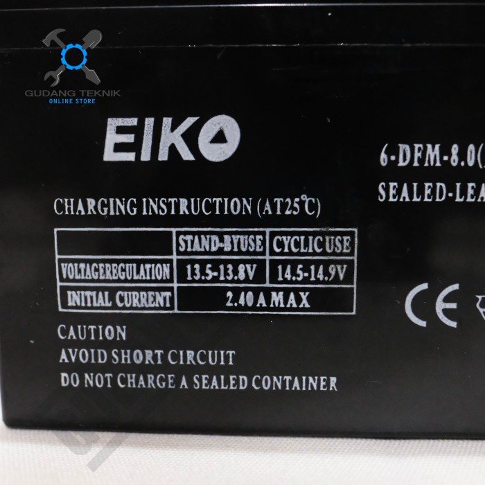 Baterai Aki 12 V 8 AH Sprayer Hama Elektrik EIKO