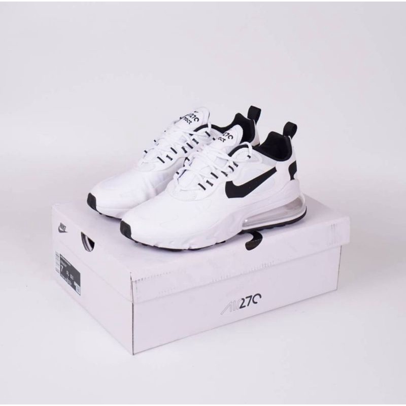 Sepatu Sneaker Original Pria Wanita Warna Putih Nike Air Max 270 White Black