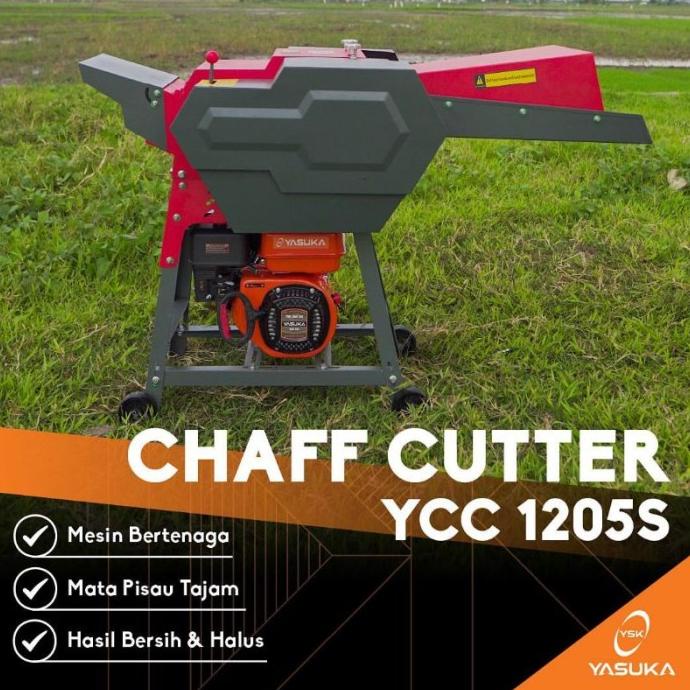 Mesin Cacah Rumput dan Ranting YCC 1205 S Plus Mesin 6.5 HP / COD