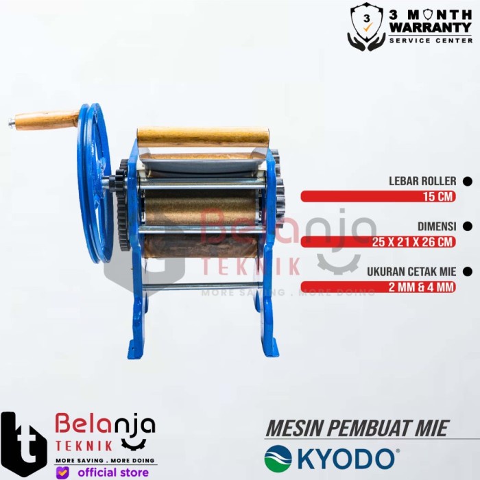 Mesin Giling Cetak E Manual Ggilingan Noodle Maker Kmn-150