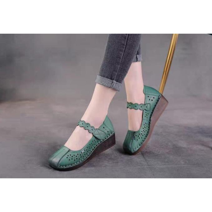 clarks shoes women slip on genuine leather with strap