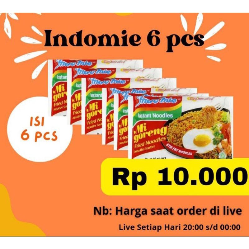 

paket mie goreng isi 6