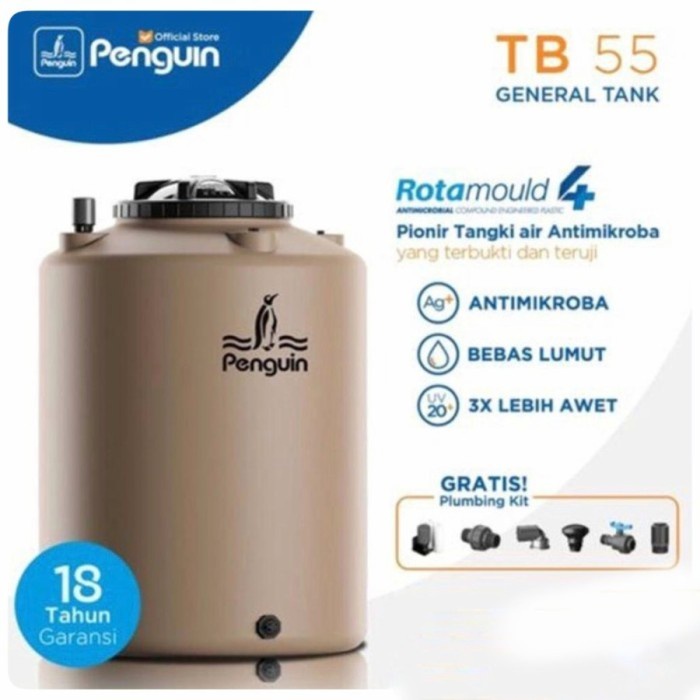 Bestseller Tangki Air Pendam /Tandon/Toren Pendam Merek Penguin Tb55 (500Liter)
