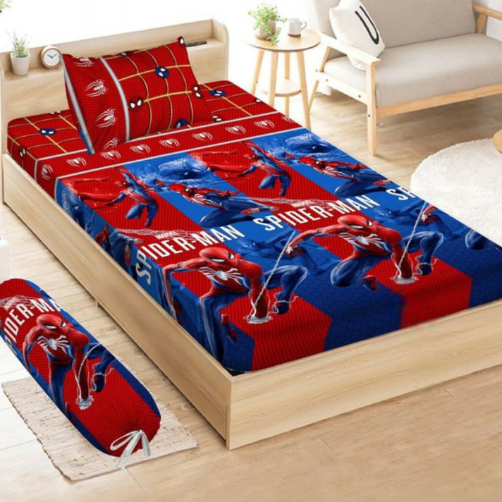 Best SPREI SINGLE SPIDERMAN UK 120X200 KASUR NO 3 / SPREI SPIDERMAN SPREI MOTIF ANAK COWOK SPREI KAR