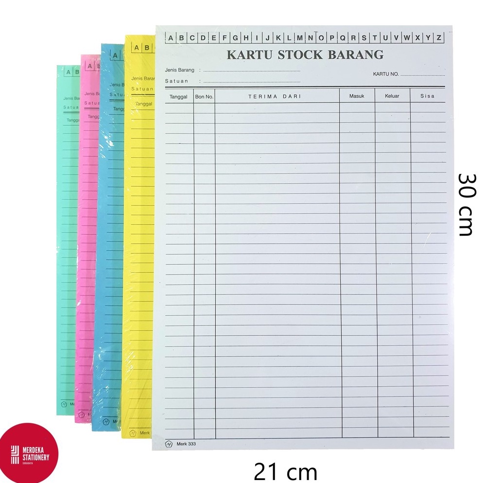 

SALEE!!!!.. (ISI 100 Lembar)Kartu/Stock/Stok Barang 333 Ukuran Folio/F4 21x30 cm (PUTIH/KUNING/MERAH/HIJAU/BIRU) 80