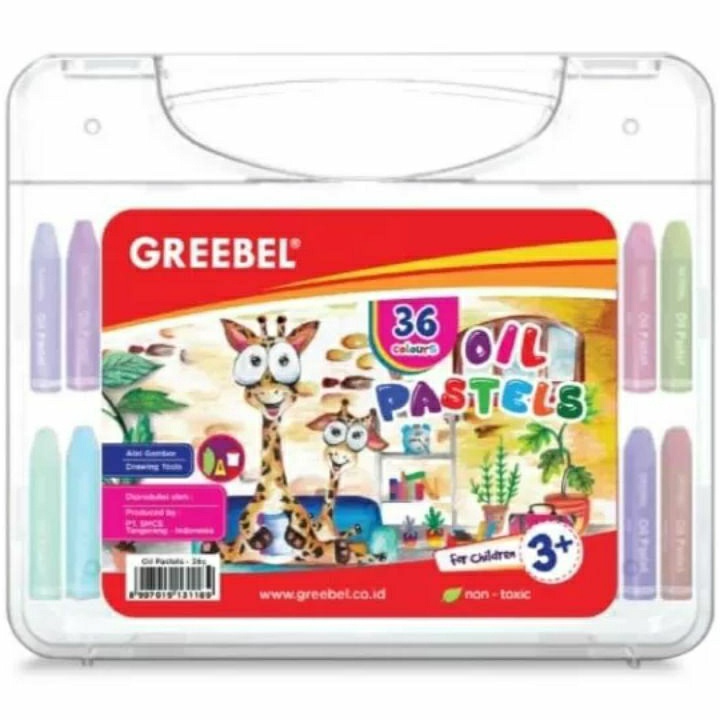 

[IZ»/F♡) Crayon Oil Pastel GREEBEL 36 Warna- trendings..