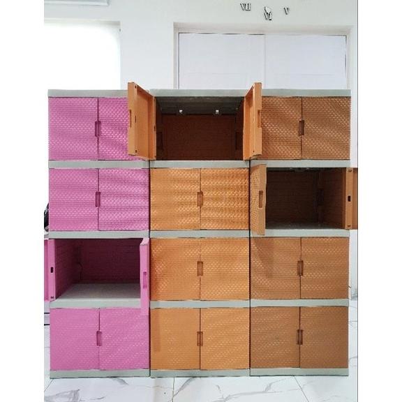 LEMARI PLASTIK MULTICLUB LEMARI PAKAIAN SUSUN SERBAGUNA LARASSAFITRI6