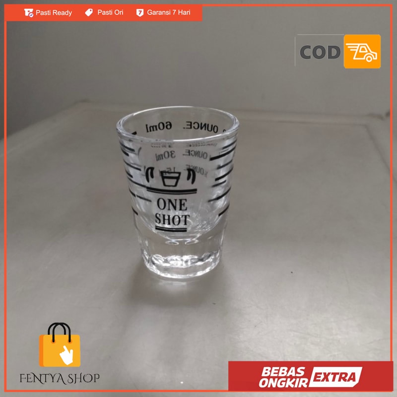 Espresso shot glass gelas sloki 60 ml 2 ounce
