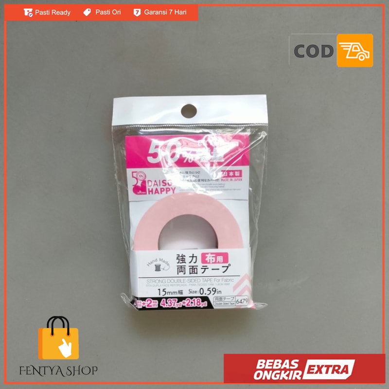 

daiso strong double side tape for fabric