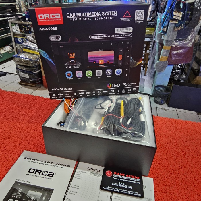 Bestseller Head Unit Android Orca Qled Pro+ G2 Series Adr-9988 Ram 4Gb/64Gb 7 In