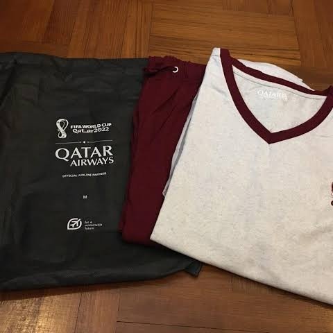 Murah PIYAMA PAJAMAS BAJU TIDUR QATAR AIRWAYS 2022 NON COD