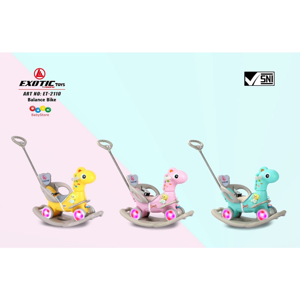 R/O-Ex Et 2108 Exotic Ride On Toys - Et-2108 Unicorn & R/O-Ex Et 2110 - Et-2110 Dino Mainan