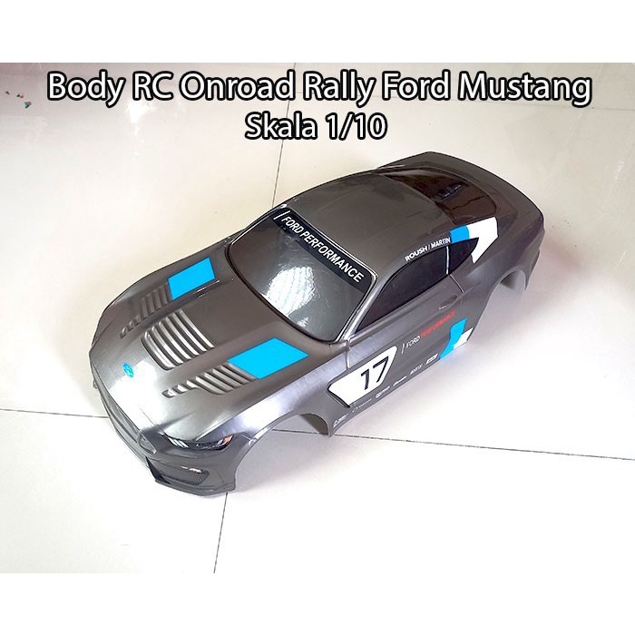 Body RC Onroad Rally Ford Mustang Skala 1/10