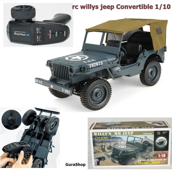 RC Jeep Willys 4WD Convertible 1-10 Off-road RC aneka hobby