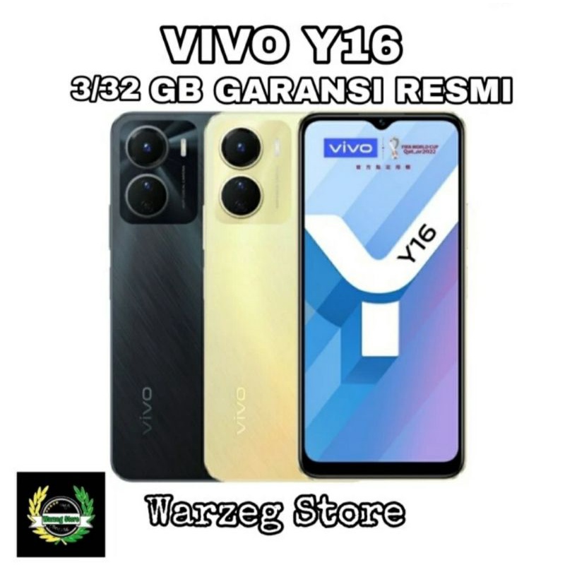 HP VIVO Y16 3/32 GB - VIVO Y 16 RAM 3GB ROM 32GB GARANSI RESMI