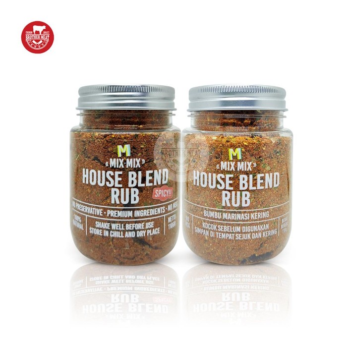 

Mix Mix House Blend Rub, Bumbu Marinasi Kering Tabur Serbaguna 110Gr