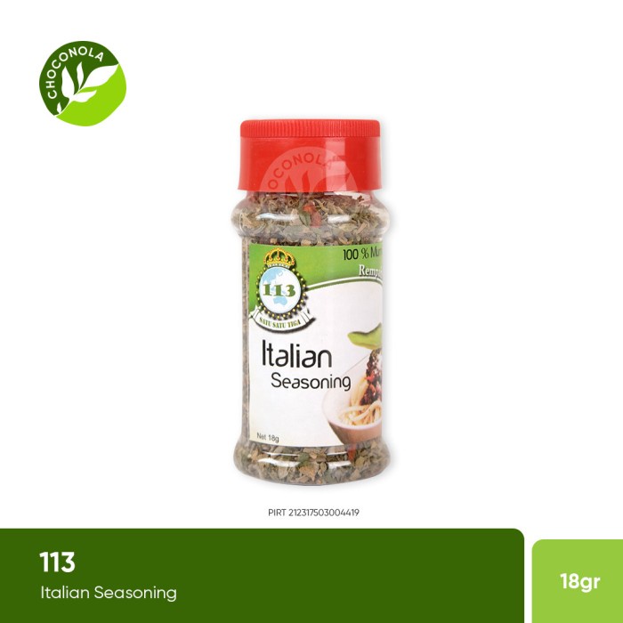 

113 Italian Seasoning / Italian Herbs / Bumbu Saos Pasta