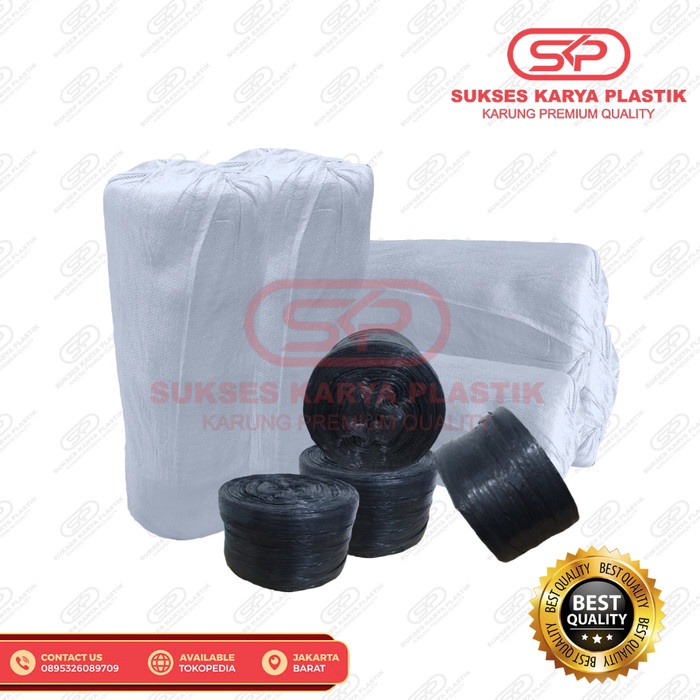 Terlaris Tali Rafia Hitam 5 Kg Tali Plastik Rafia Hitam 5Kg Tali Losan