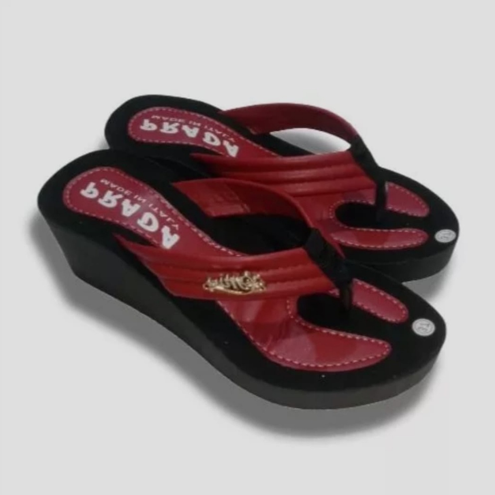sandal Wedges wanitaTerbaru dewasa wedges prada