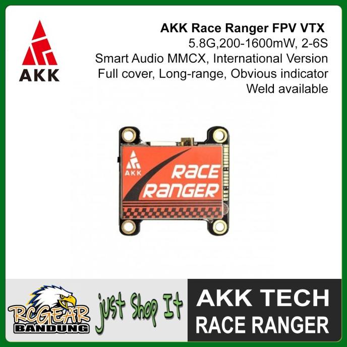 AKK Race Ranger VTX Analog 5.8G 1600mW 30x30mm Video Transmitter