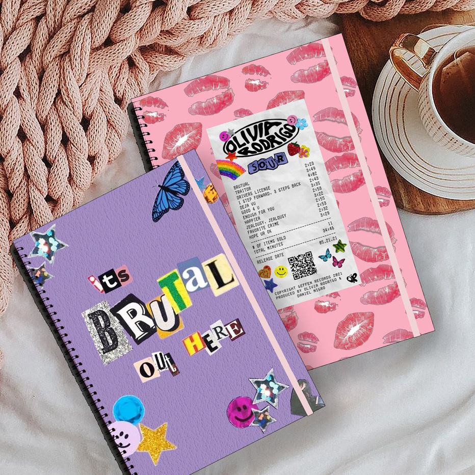 

Model Terkini OLIVIA RODRIGO PT.2 Songs Aesthetic Ruled Grid Dotted Notebook Diary Journal Bujo School Buku Tulis