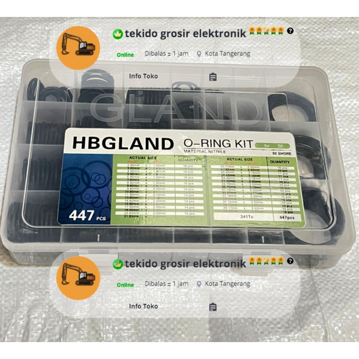 ORING BOX KOBELCO SERVICE KIT ORING KOBELCO EXCAVATOR best seller