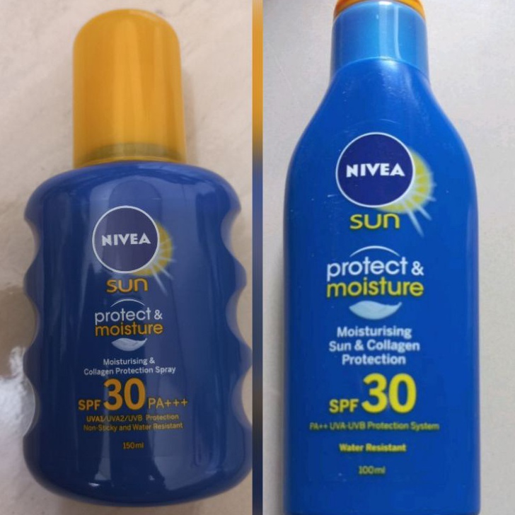 Terbaru nivea sun protect &moisture spf 30 150ml Laris