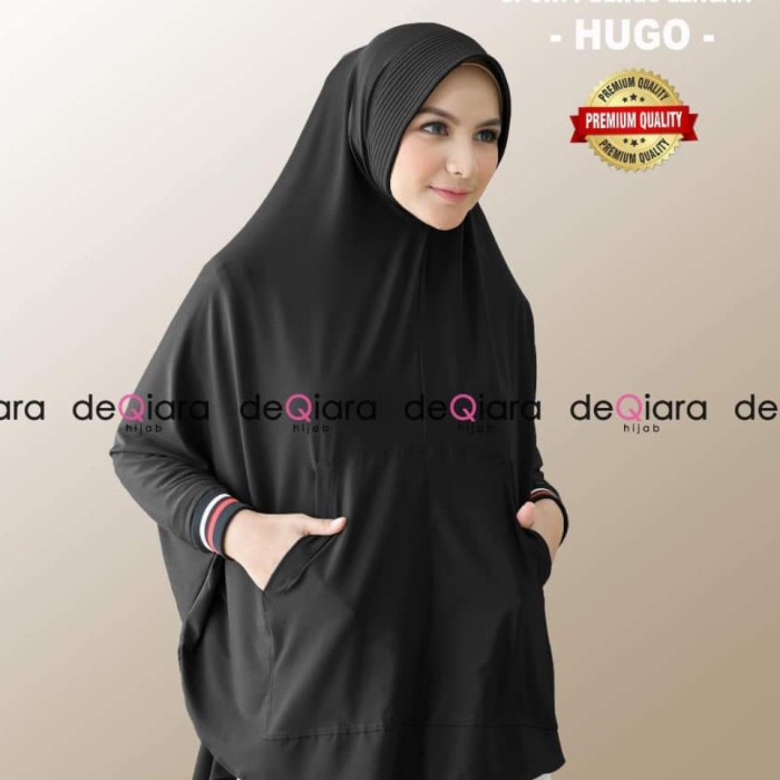 Defines Hijab Hugo Sport Original Deqirara/Jilbab Tangan