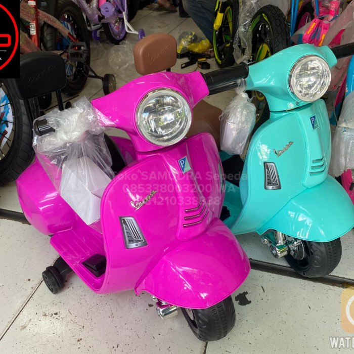 Bestseller Motor Aki Mainan Anak Cas Listrik Pmb M-788 Vespa Mini Murah Bdg