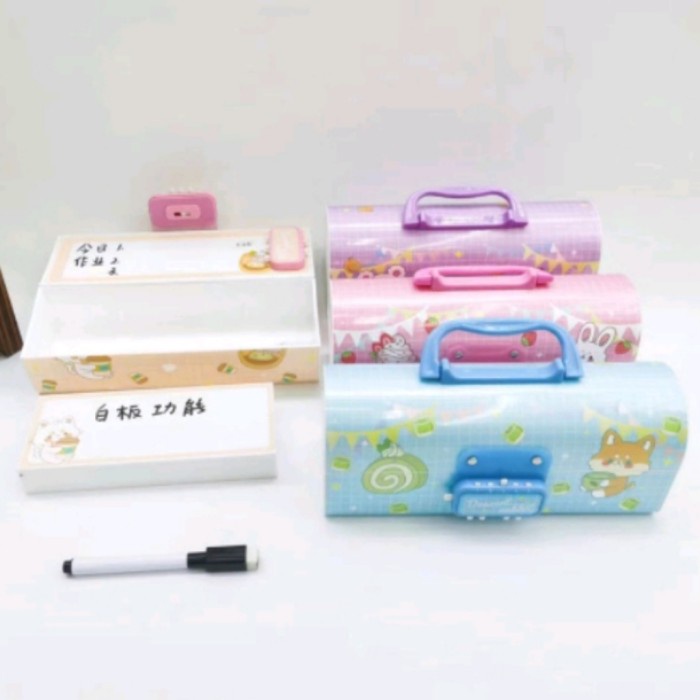 

TEMPAT PENSIL KODE PIN TINGKAT DOLL, ANIMAL+ WHITEBOARD/ KOTAK PENSIL